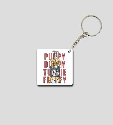Special Trend Hub Doggo Squad Goals Printed Keychain Key Chain