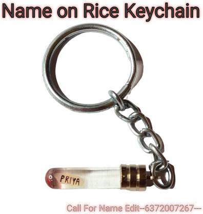 kgb crown Name on Rice grain Keychain Best Quality Key Chain