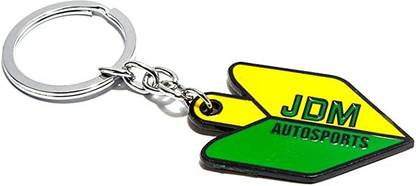 AutoTrends JDM Autosports Logo Emblem Metal Keychain For Bikes And Cars Key Chain