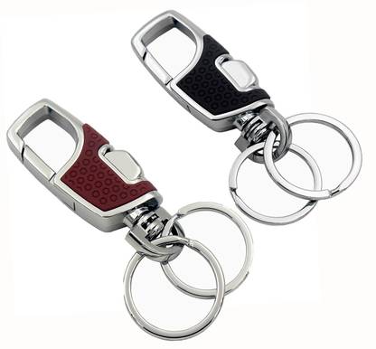 StealODeal Premium Double Ring Metal Hook Holder Anti Rust Car/Bike/Home/Office Keys Key Chain