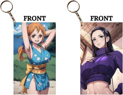 Hariyaali Enterprises LLP One Piece NAMI AND ROBIN THE CUTEST TOGETHER Unique Style 2 pcs Combo Key Chain