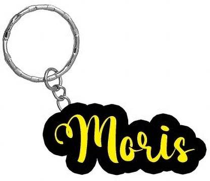 SY Gifts Moris Name Black Yellow Name Keychain Key Chain