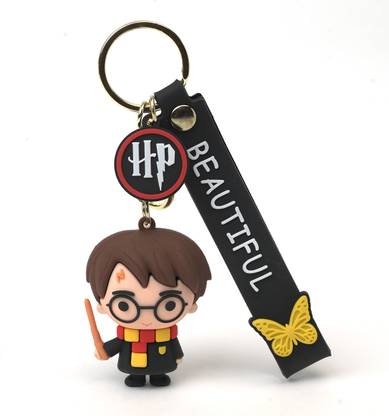 Daiyamondo Amazing World Famous Harry Potter 3D Keychain With Ribbon And Stick in Hand Key Chain