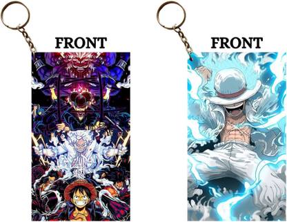Hariyaali Enterprises LLP One Piece LUFFY ALL GEARS AND ALSO ZORO DEMON MODE Unique Style 2 pcs Combo Key Chain