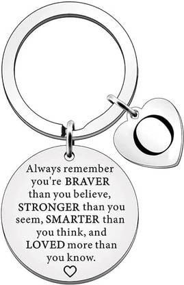 Artisans Crafted Positive Words Keychain with Letter O Key Chain