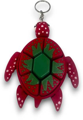 PST Fidget Clicker Turtle Keychain | Great for Focus & Anxiety Relief Key Chain