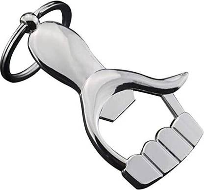 JELECTRICALS Exclusive Silver Hand Design Bottle Opener Key Chain