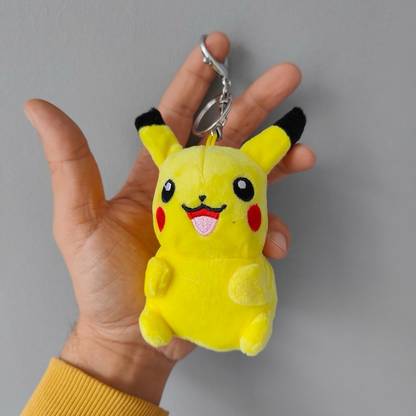 HappierYou Pikachu soft toy keychain | Pikachu Plush Toy Keychain | Pokemon soft toy Key Chain