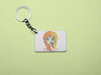 Rushaan Anna face - Printed acrylic animated Keychain(Pack Of 2) Key Chain