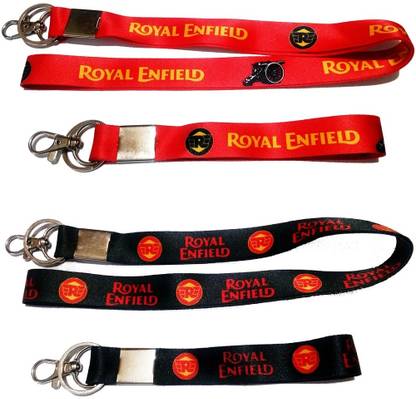 kd collections RE4-Royal Enfield Bullet Bike Lanyard Ribbon Hook Keychain Tag BadgeHolder Combo Key Chain
