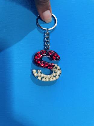 warlip Handmade/Resin Custimize Letter Alphabet Keychain/Charm Cute Keychain Word S Key Chain