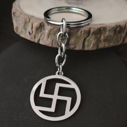 Sullery Personalised Hindu Swastika SulleryLCSKey020 Key Chain