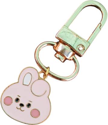 Kumar Handicraft Cute Bunny Charm Keychain with Carabiner Clip- For Car, Home, Bag Key Chain