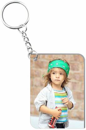 ROYALCHOICE New Round Diagonal Rectangle Shape Key Chain