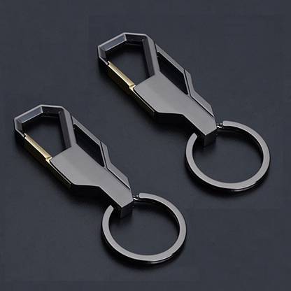 Agarwalproduct Car Key Chain Key Ring Business Keychain for Men, Black (Pack of 2) Key Chain