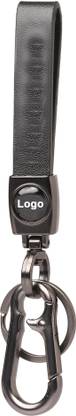 Techpro Premium Keyring with Metal and Leather finish for Bike and Cars (TVS) Key Chain