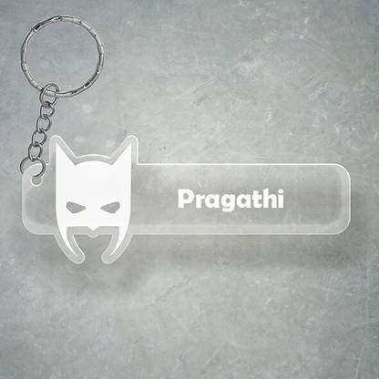 SY Gifts D2 Batman Keychain With Pragathi Name Key Chain
