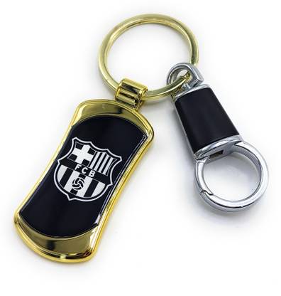 Jdp Novelty Premium Metalic Keyring for Football Club Lover f-c-b Logo Key Chain