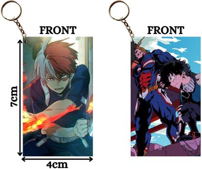 Hariyaali Enterprises LLP My Hero Academia TODOROKI, DEKU AND ALL MIGHT TOGETHER Unique Style 2 pcs Combo Key Chain