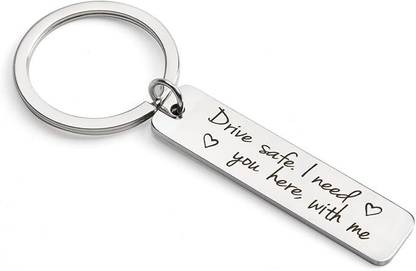 MOHIT CRAFT Drive Safe Keychain for Boyfriend,Drive Safe Keychain for Him Key Chain