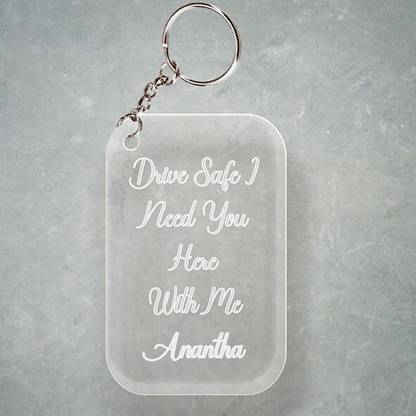 SY Gifts D2 Drive Safe Keychain With Anantha Name Key Chain