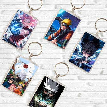 decorxyz Anime Key chain for anime fans Anime Key ring set of 5 Anime keychain Key Chain