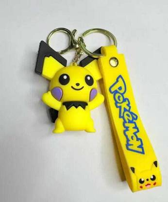 DKTYAGI Pikachu Cute Pose 3D Keychain Key Chain