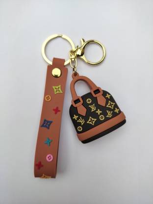 WillVision Designer Bag Keychain with Colorful Strap – Trendy Handbag Style Keyring Key Chain
