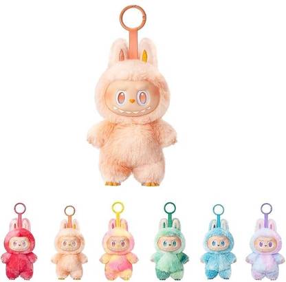 QPBM Labubu Doll – Original Soft Plush Toy with Signature Mischievous Smile Key Chain