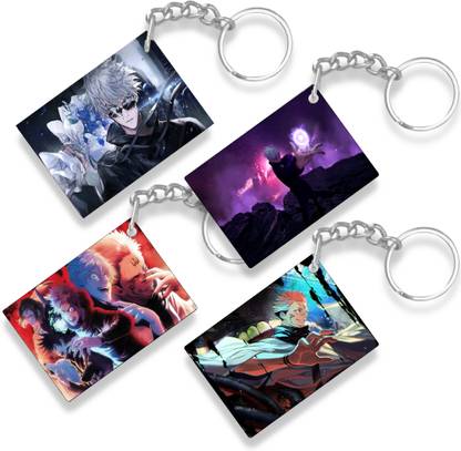 THE HATKE STORE Satoru Gojo Printed Anime Keychain For Bike, Car Anime Lover P17 Key Chain