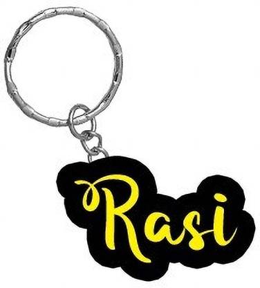 SY Gifts Rasi Name Black Yellow Name Keychain Key Chain