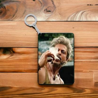 Fast Scan FSB-Bollywood Jawaan Movie Dialogue Both Side Wooden Keychain Key Chain