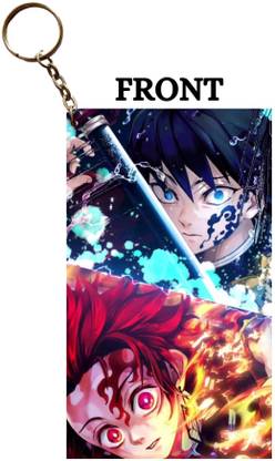Hariyaali Enterprises LLP Demon Slayer TANJIRO AND MUICHIRO MARKS APPEARING Key Chain