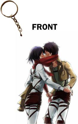 Hariyaali Enterprises LLP Fan Art Attack on TItan EREN AND MIKASA Key Chain