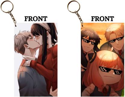 Hariyaali Enterprises LLP Spy X Family LOID AND YOR KISS COOL FAMILY Unique Style 2 pcs Combo Key Chain