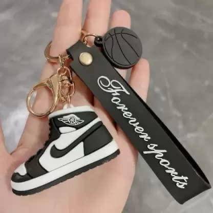 SRG Nike Jordan Rubber Shoe Keychain (Black) Key Chain