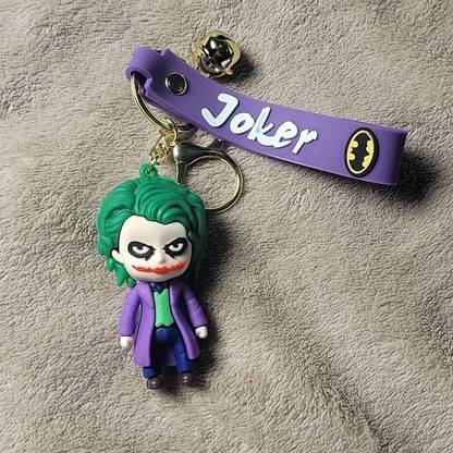SRG JOKER Keychain & Keyring in Purple Suit with green hair with Strap Key Chain