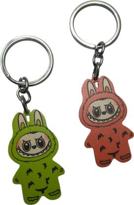 mik LABUBU DOLL 2 PIECE COMBO PREMIUM METAL Key Chain