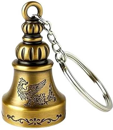VAIDRAJ Guardian Bell For Bike Keychain Good Luck Charm for Bike Key Chain Key Chain
