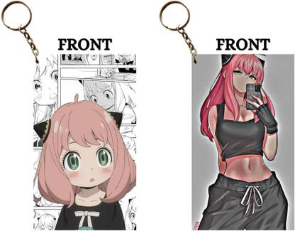 Hariyaali Enterprises LLP Spy X Family TIME FLIES ANYA ALL GROWN UP Unique Style 2 pcs Combo Key Chain