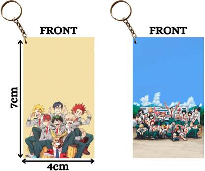 Hariyaali Enterprises LLP My Hero Academia MHA SCHOOL KIDS BECOMING POWERFUL Unique Style 2 pcs Combo Key Chain