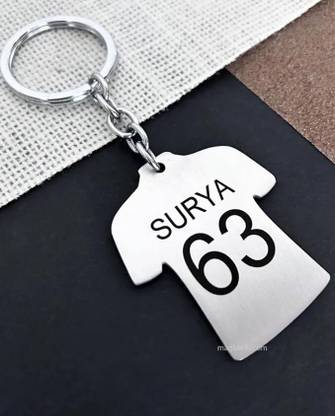 linsok Surya Kumar Yadav Jersey 63 Keychain Key Chain