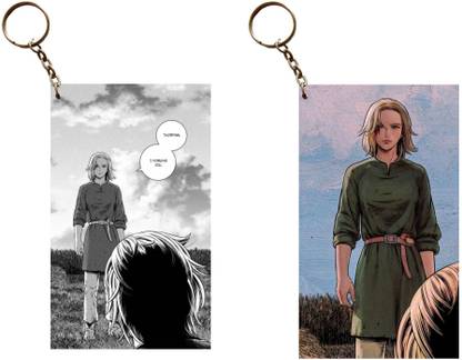 Hariyaali Enterprises LLP Vinland Saga ARNHEID FORGIVING THORFIN Unique Style 2 pcs Combo Key Chain
