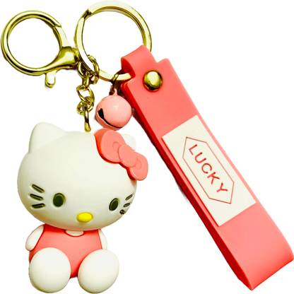 Next Gen Keychains Hello Kitty cute pvc keychain with strap for boys/girls Key Chain