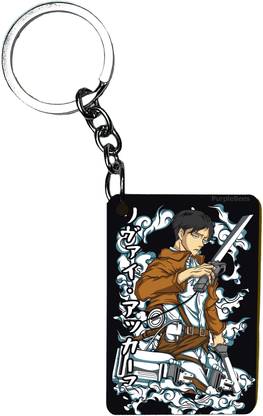 PurpleBees Attack on Tit an Rectangle Shape Keychain - Stylish Accessory for Anime Fans A80 Key Chain