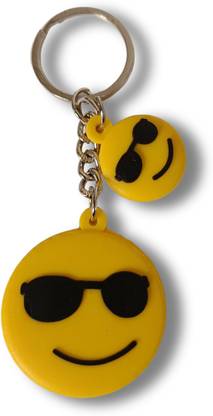 Out Let BUddy OLB Smiley Goggles Emoji Keychain Key Chain