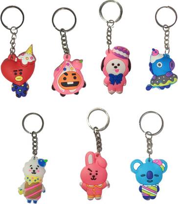 bts keychain BT21 FUNKY KEYCHAIN SET OF 7 Key Chain