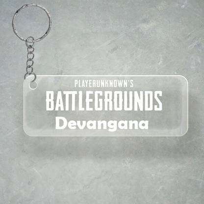 SY Gifts PUBG Design With Devangana Name Key Chain
