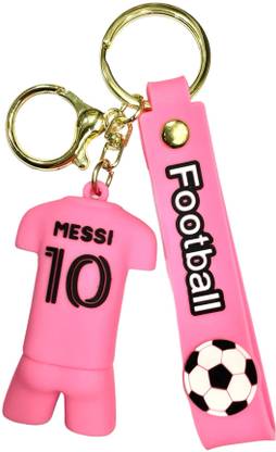 HappierYou Messi Inter Miami FC Pink jersey Keychain | Messi Keychain Key Chain