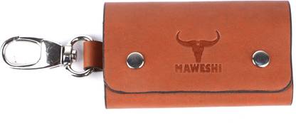 MAWESHI Brown Key Chain Pouch Key Chain